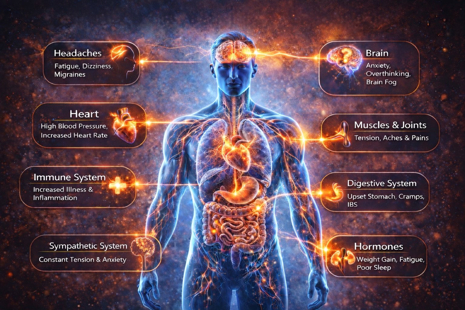 The cost of chronic stress and anxiety on the nervous system